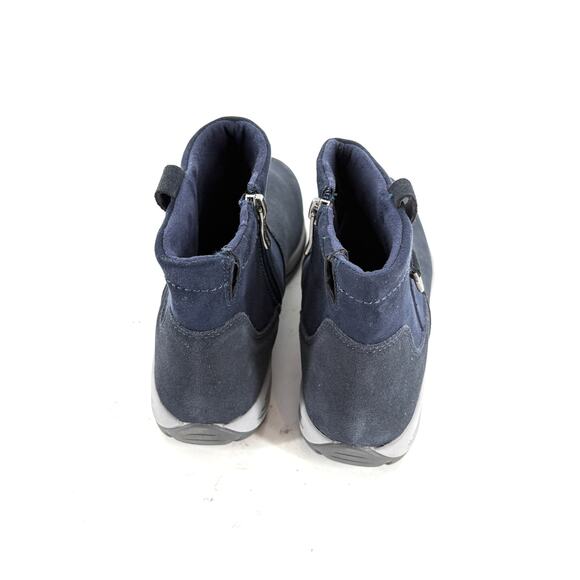 Easy Spirit Elton Boots 8 NWOT Navy Blue Water Resistant Ankle Booties Comfort - Picture 4 of 6